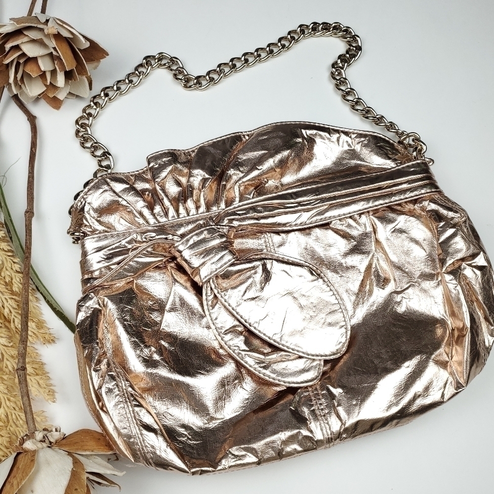 🧡 Loeffler Randall Rose Gold Metallic Handbag - Picture 16 of 16